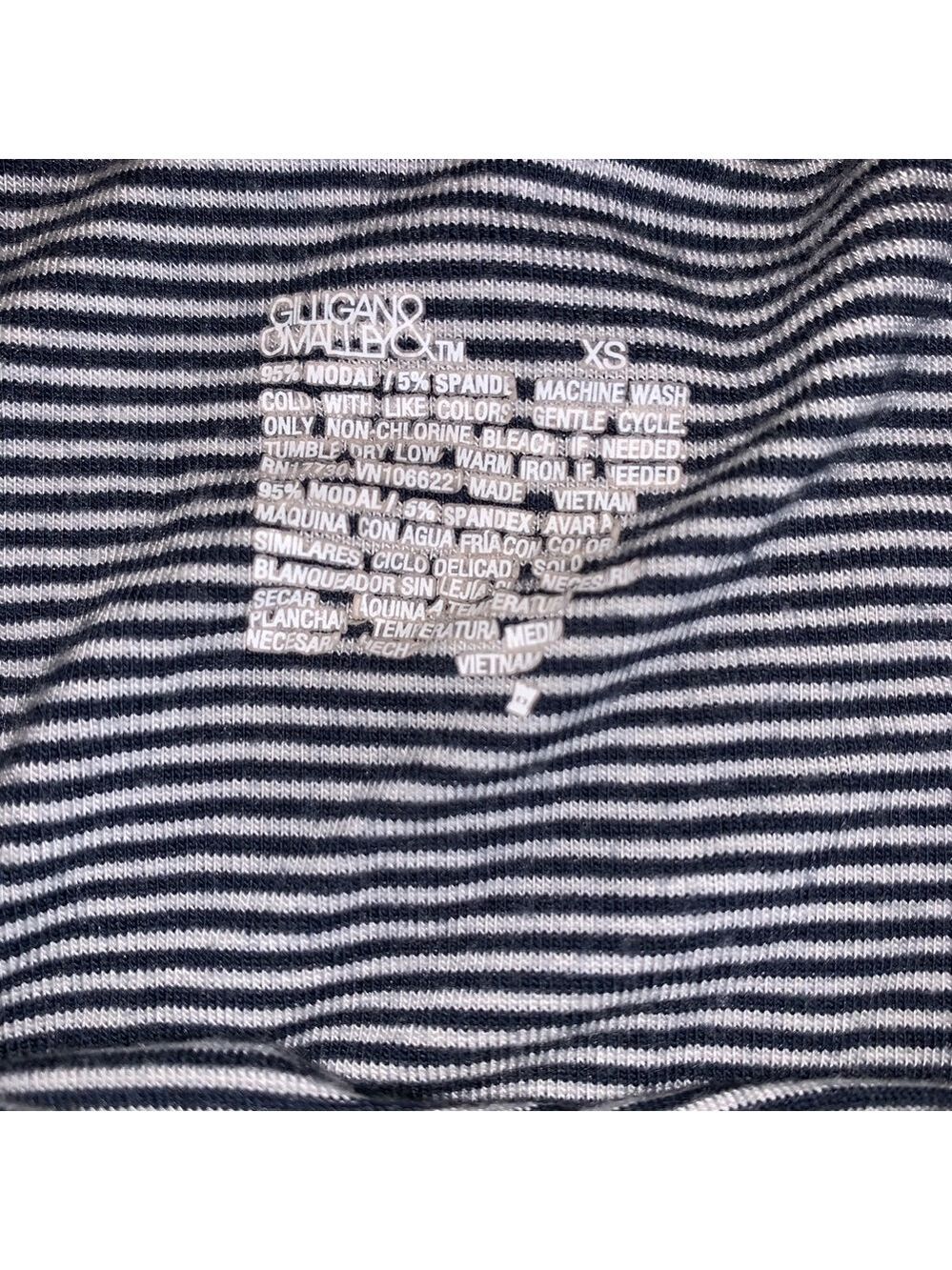 Gilligan & O’Malley Simple Striped Navy Blue/White Dress - Picture 4 of 4
